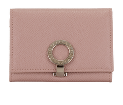 Bulgari Card Wallet, Leather, Pink, MII, DB/B, 3*